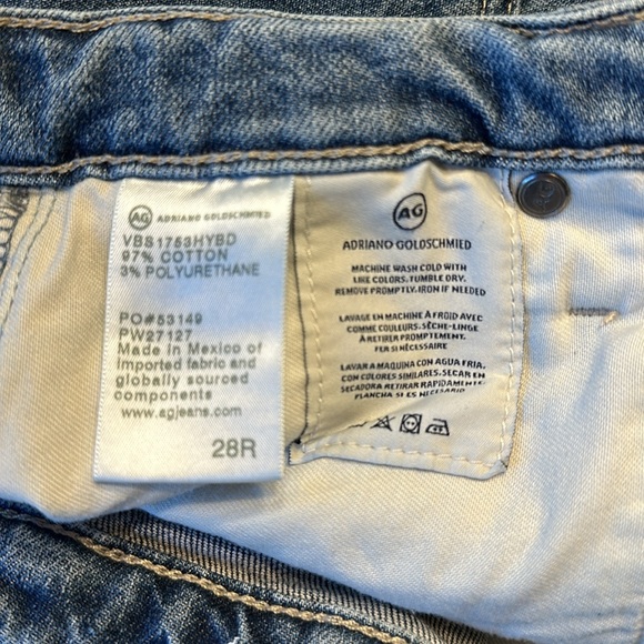 AG Adriano Goldschmied Isabelle High-Rise Straight Crop EUC Size 28R - Picture 9 of 15